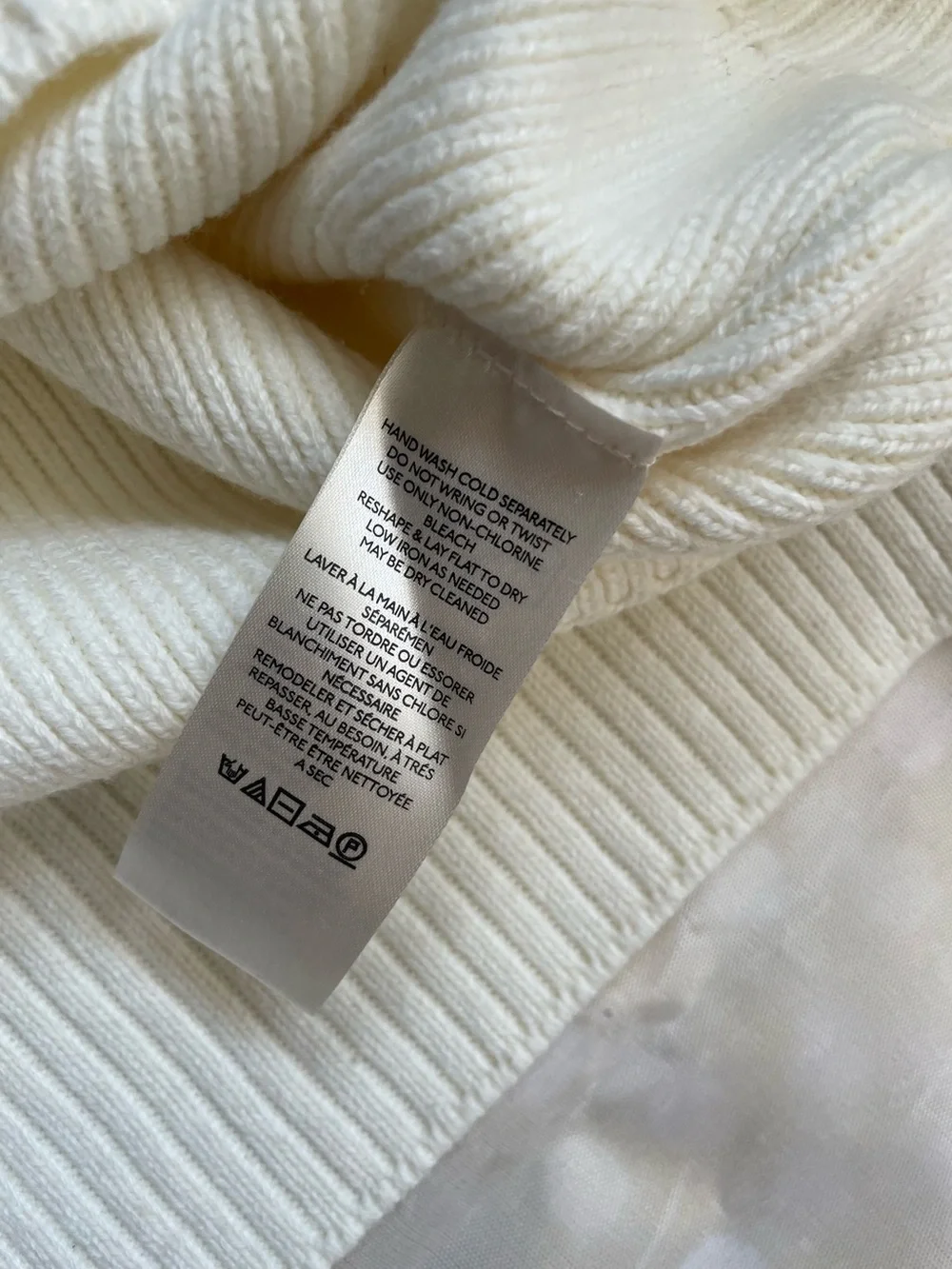 Free People Cream Boxy Cropped Knit Sweater Women's Size S